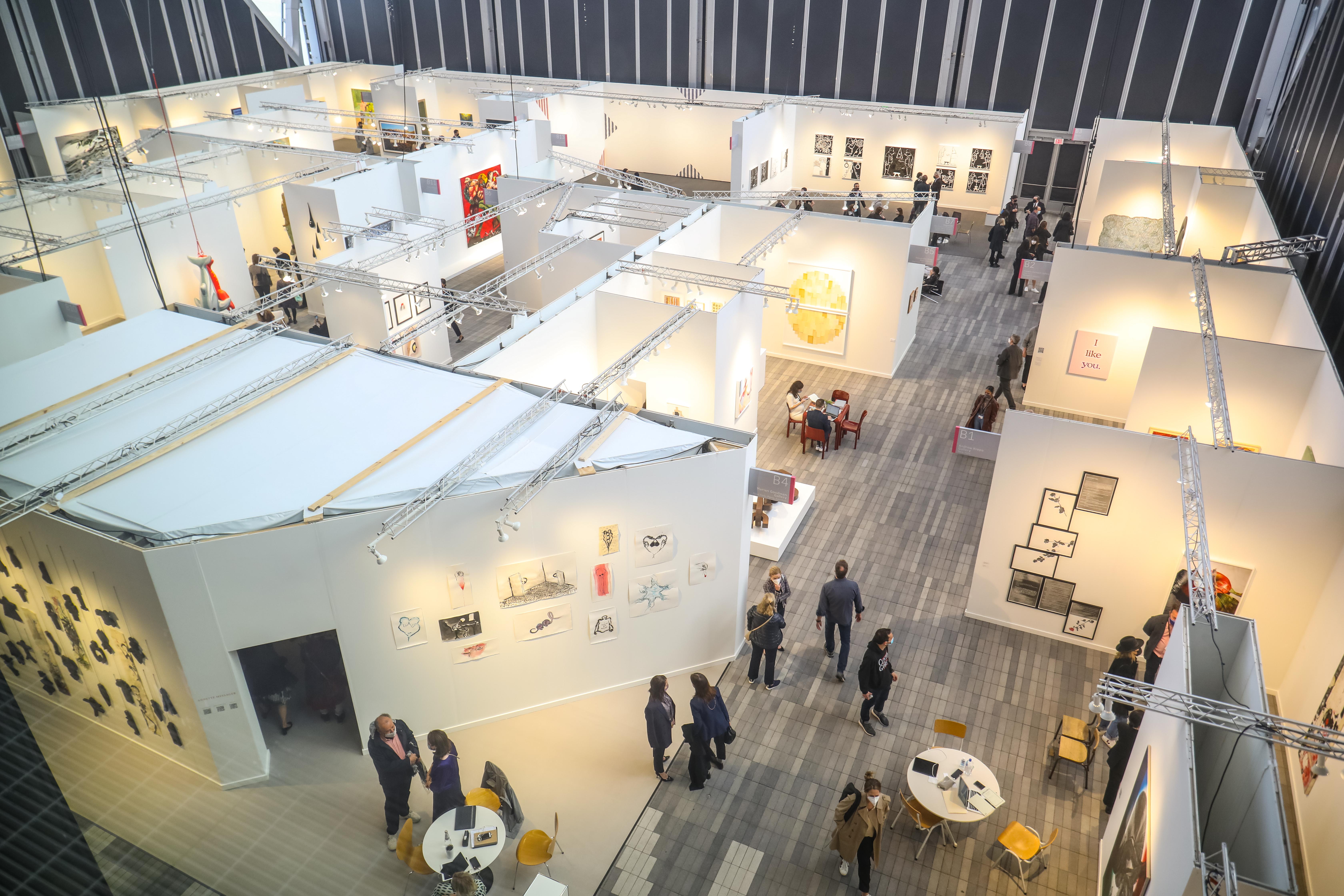 Photos Inside The COVIDEra Frieze Art Fair, Now At The Shed In Hudson