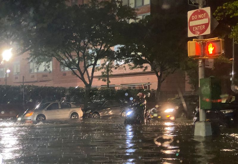 City Allows NYC Residents To Pump Floodwater Into Streets During Cleanup After Hurricane Ida