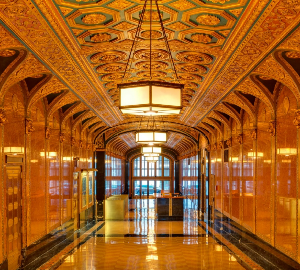 200 Madison Avenue Lobby, Adorned With Peacocks And Lion Heads, Landmarked By City
