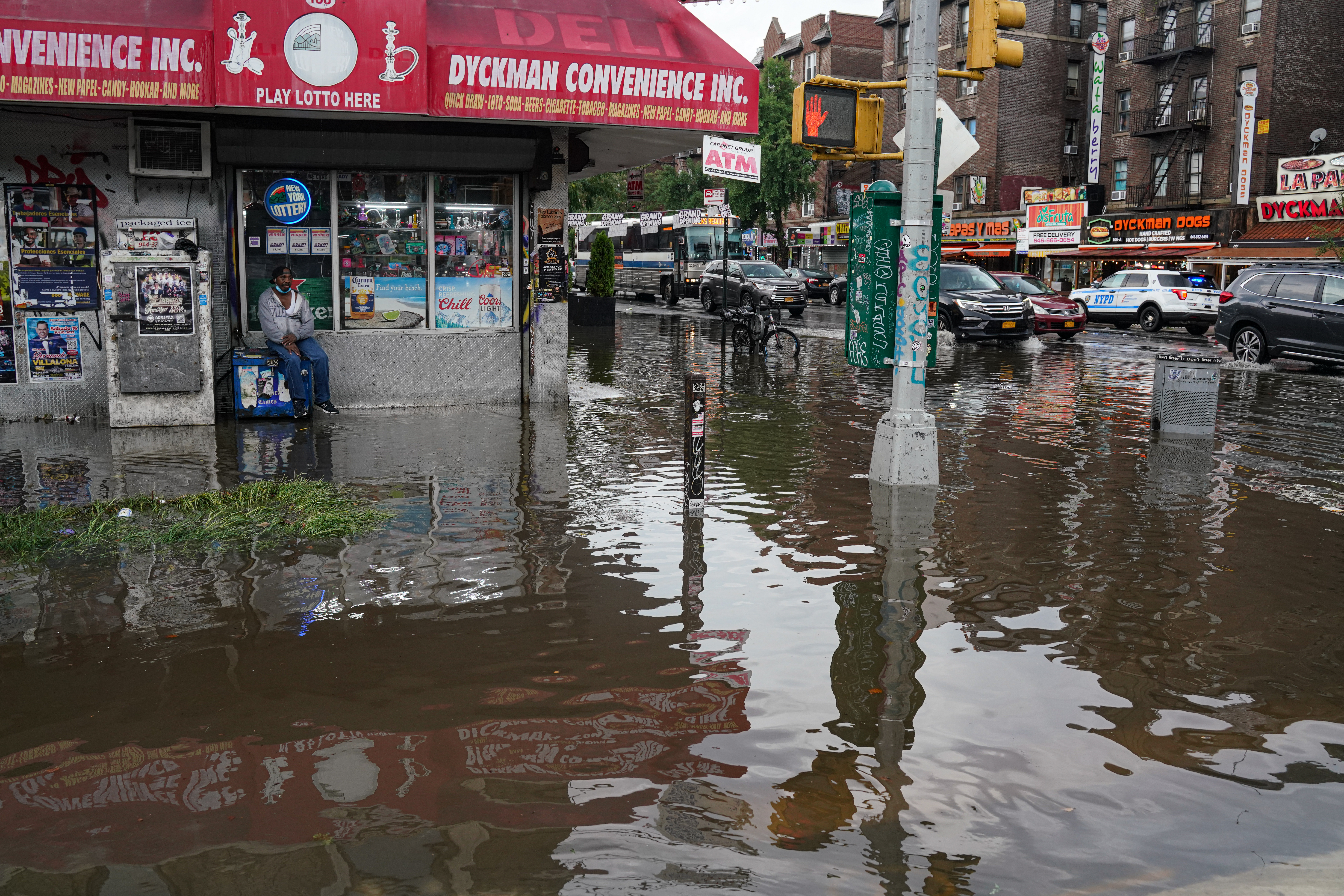 Heavy storms cause flooding in Inwood, July 18, 2022