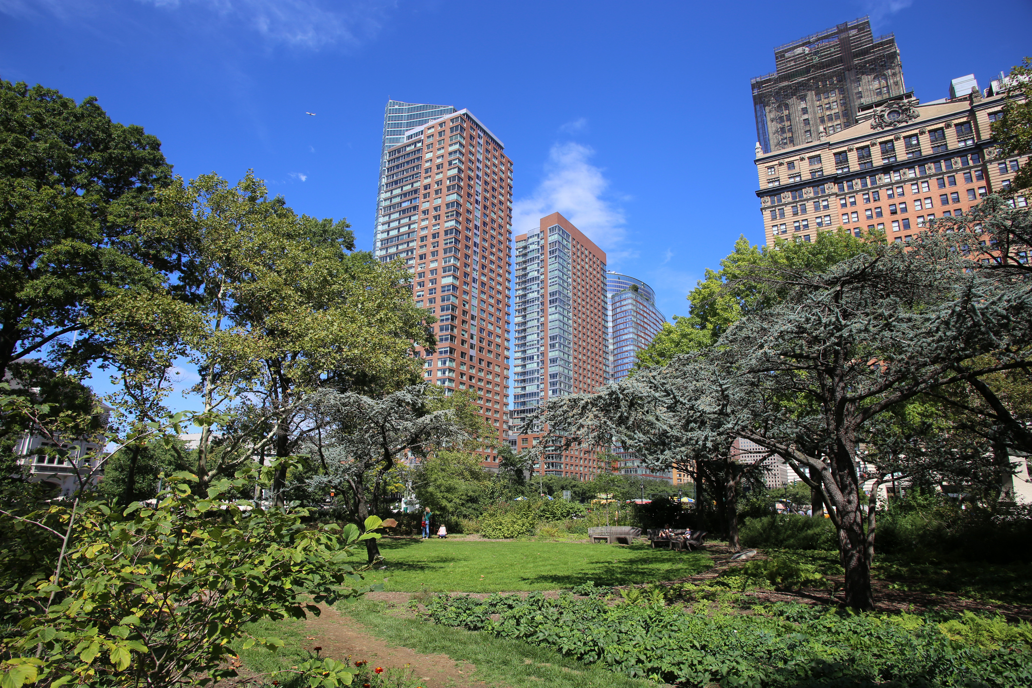 Battery Park City on a lovely day