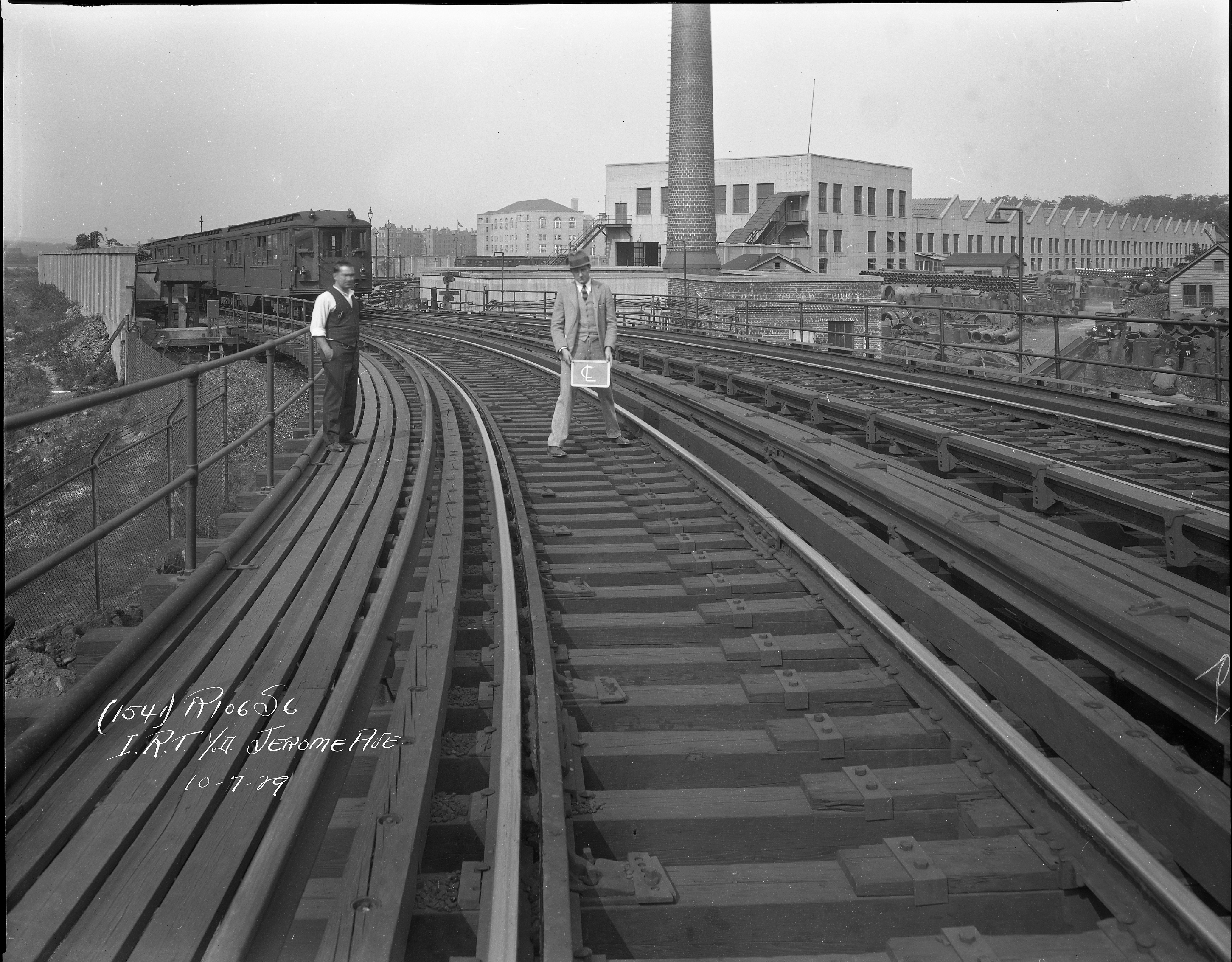 A photo of IRT Jerome Yard prior to construction of the IND Concourse Yard, The Bronx, 1929 Photograph by Granville W. Pullis