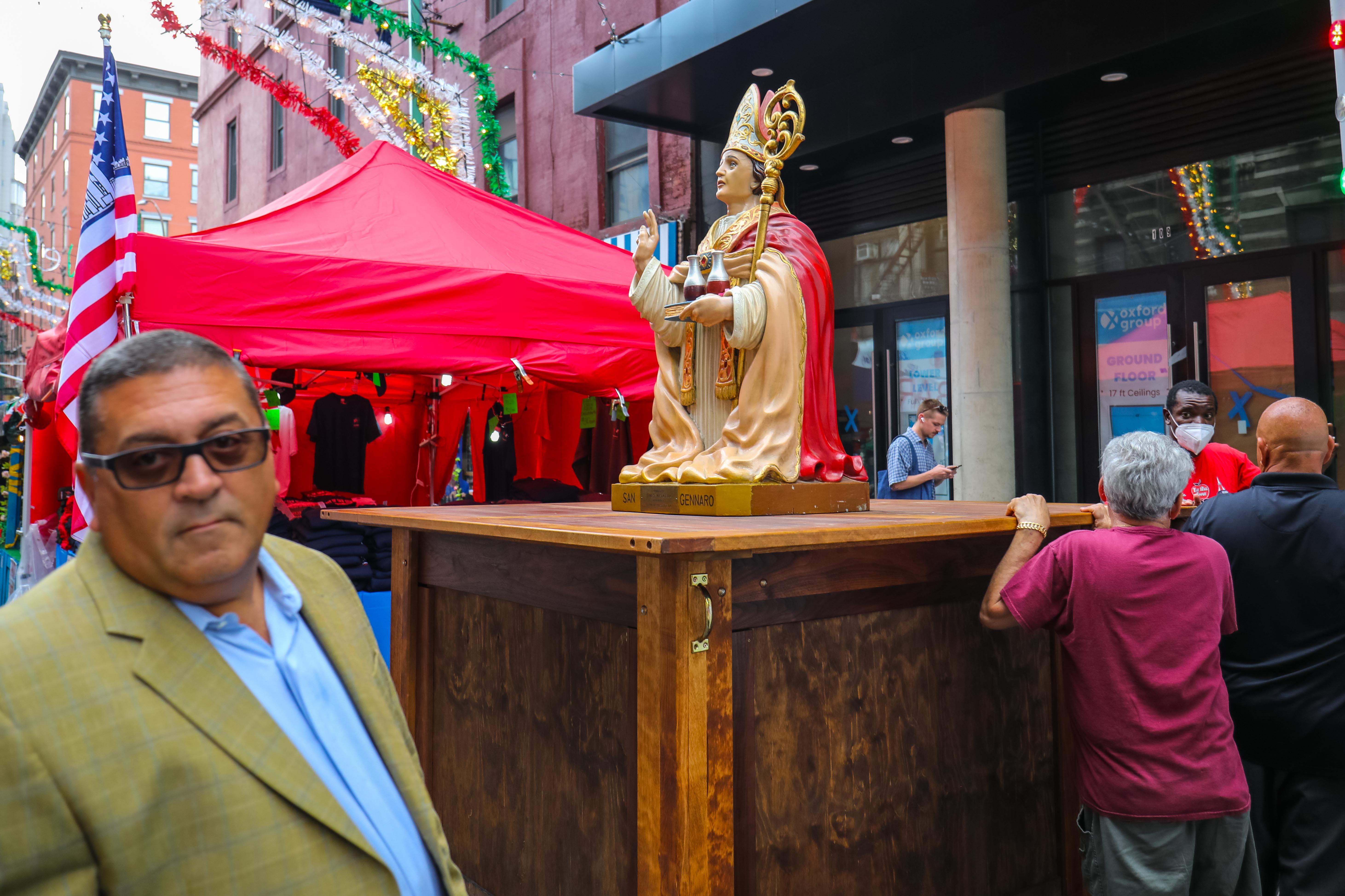 Scenes from the Feast of San Gennaro outdoor street fair