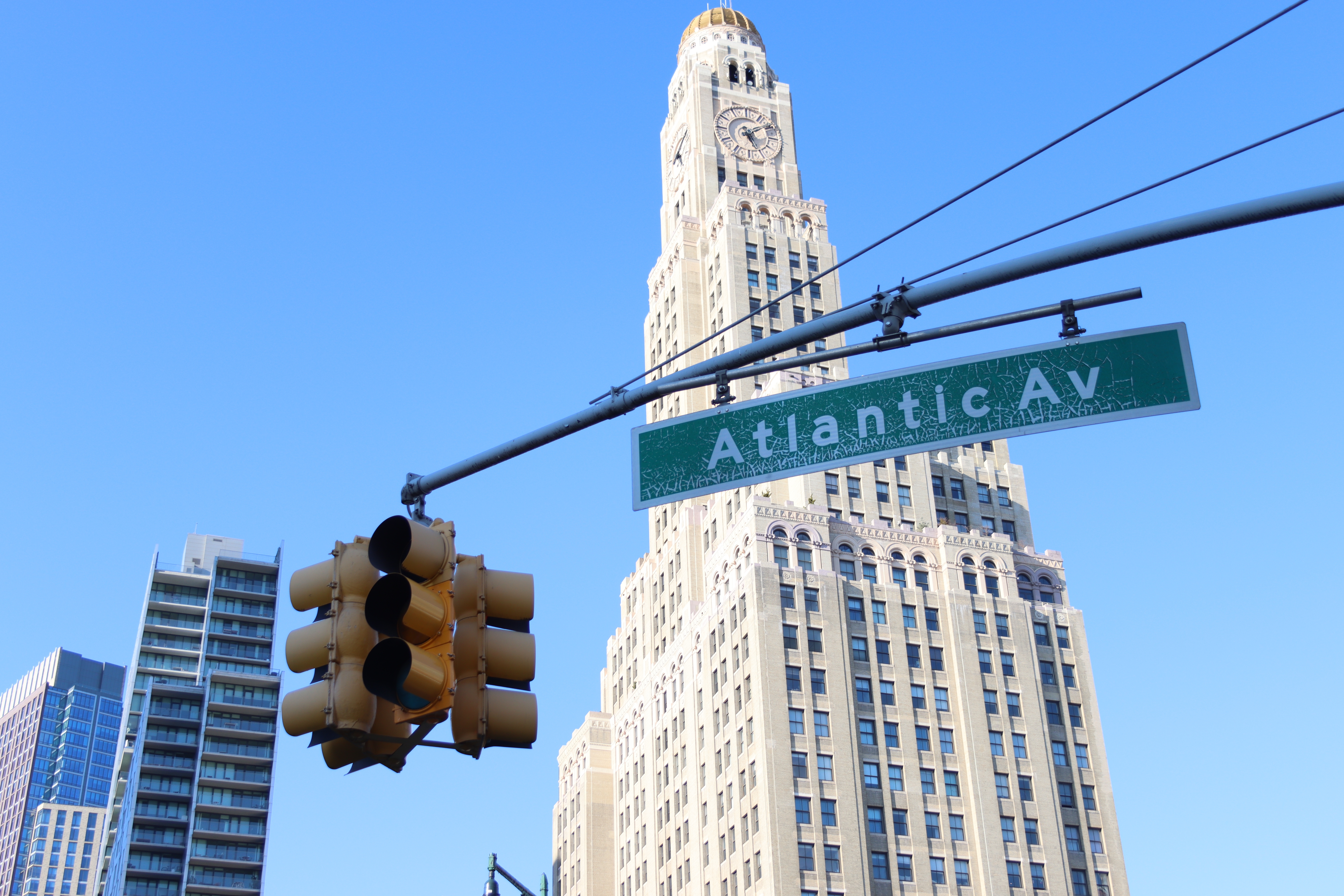 A street sign for Atlantic Avenue.