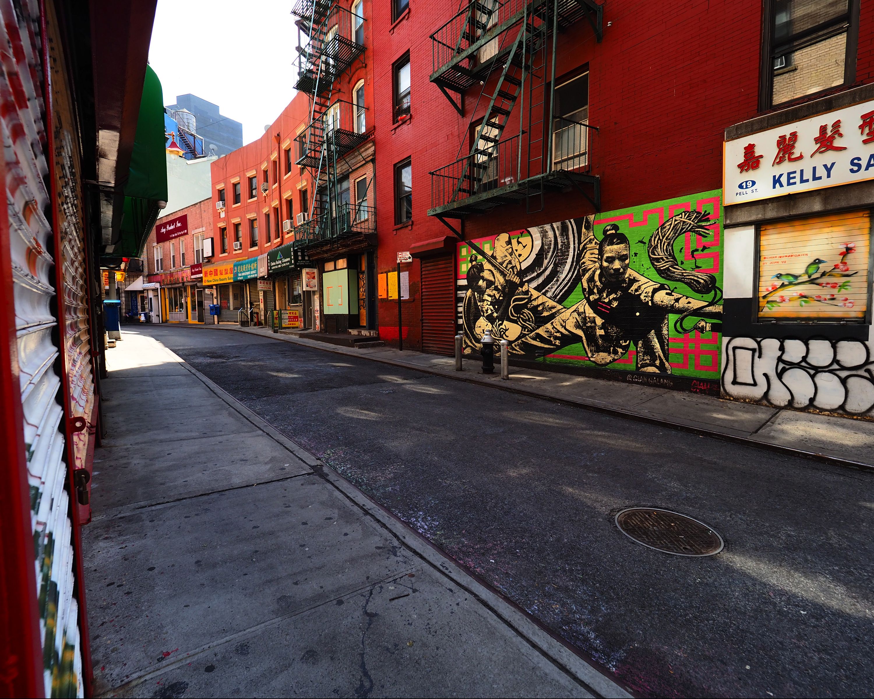 New York City: Chinatown. /Nthe Corner Of Pell Street And Doyers