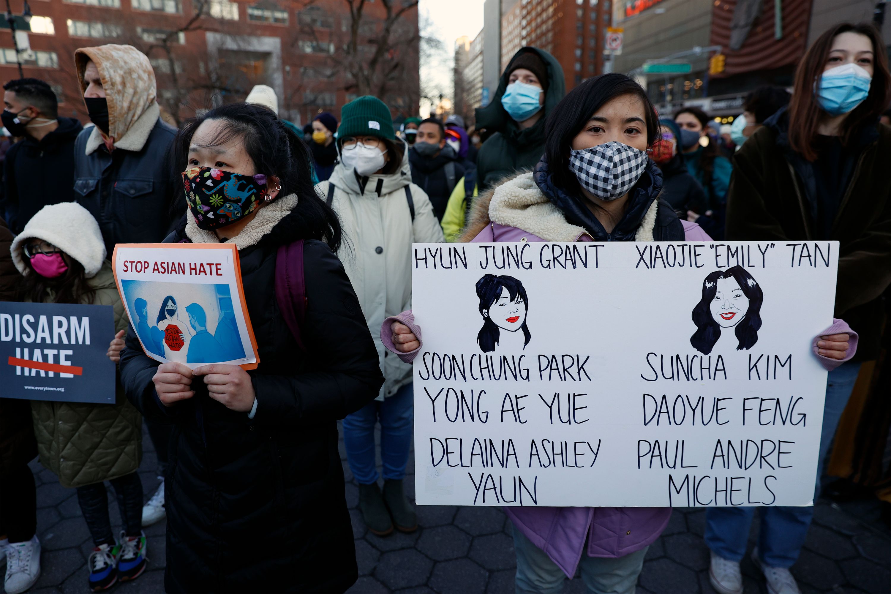 Hundreds Attend Union Square Vigil For Peace And Against Anti-Asian Racism