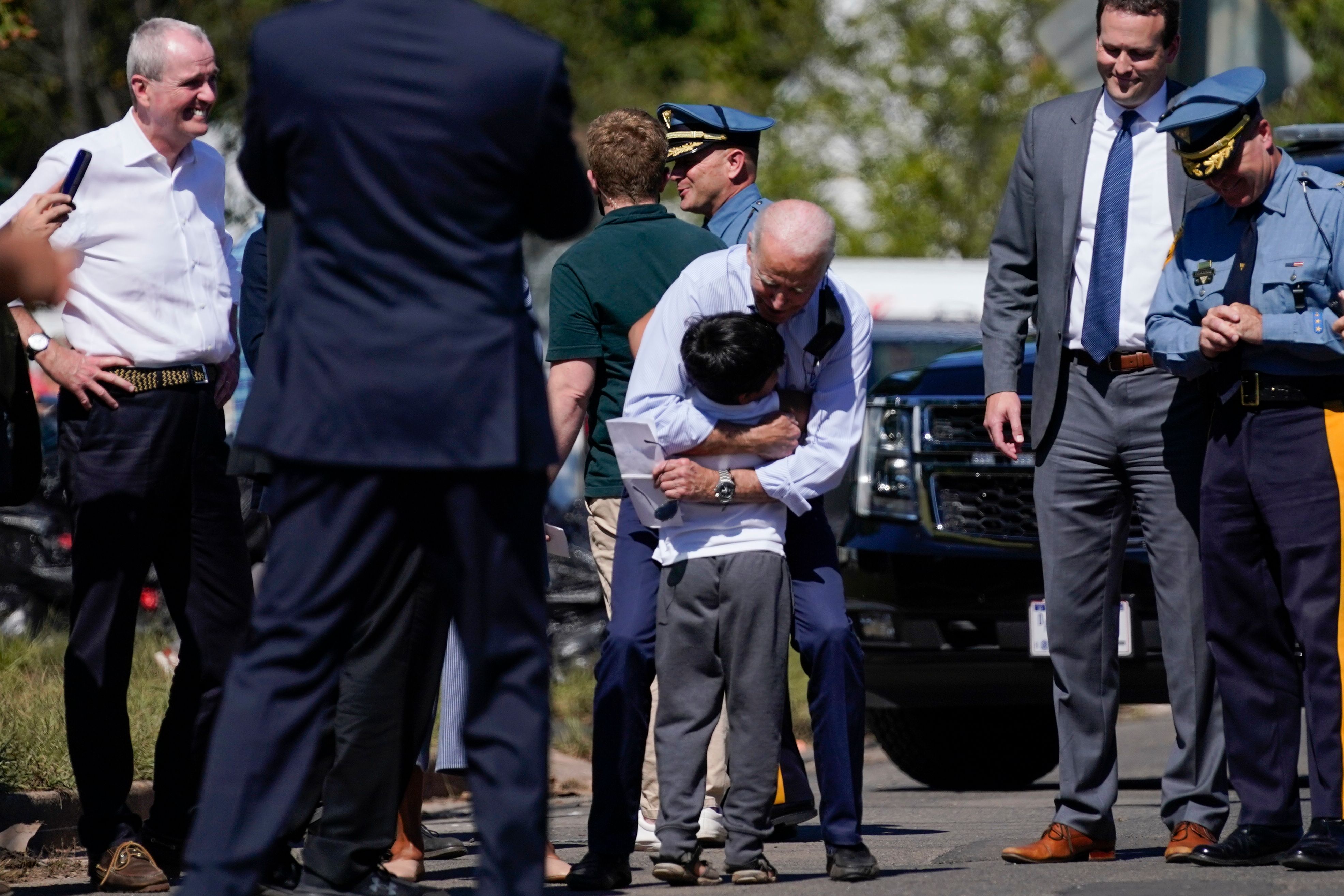 President Biden Tours New York & New Jersey, Surveying Flood Damage From Tropical Storm Ida