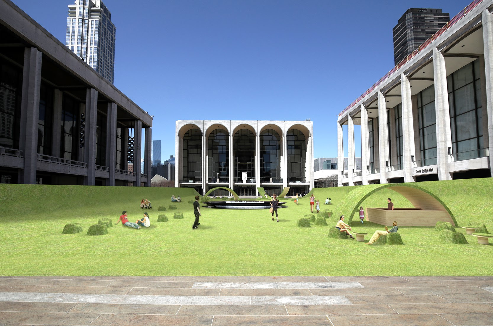 Lincoln Center Will Roll Out Huge Green Lawn For New Yorkers Lincoln Center Will Roll Out Huge Green Lawn For New Yorkers