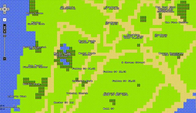 8-bit Google Maps, Start Your Quest