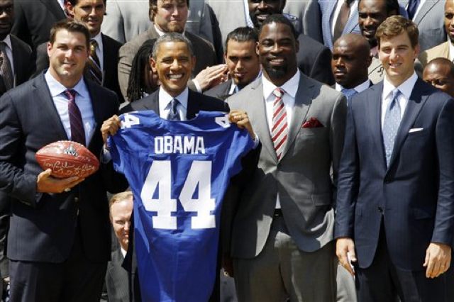 Giants enjoy their third trip to White House