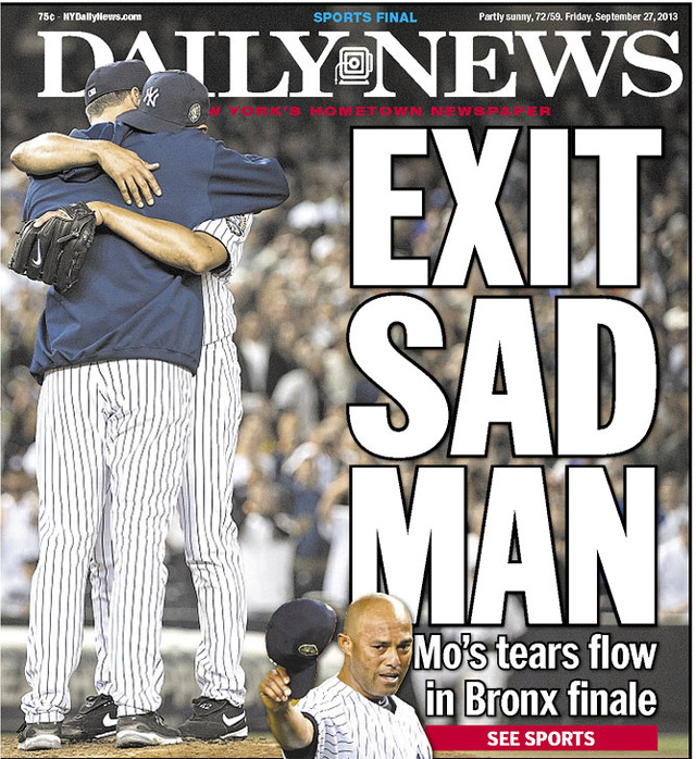 VIDEO: Yankees Great Mariano Rivera Bids A Tearful Goodbye : The Two-Way :  NPR